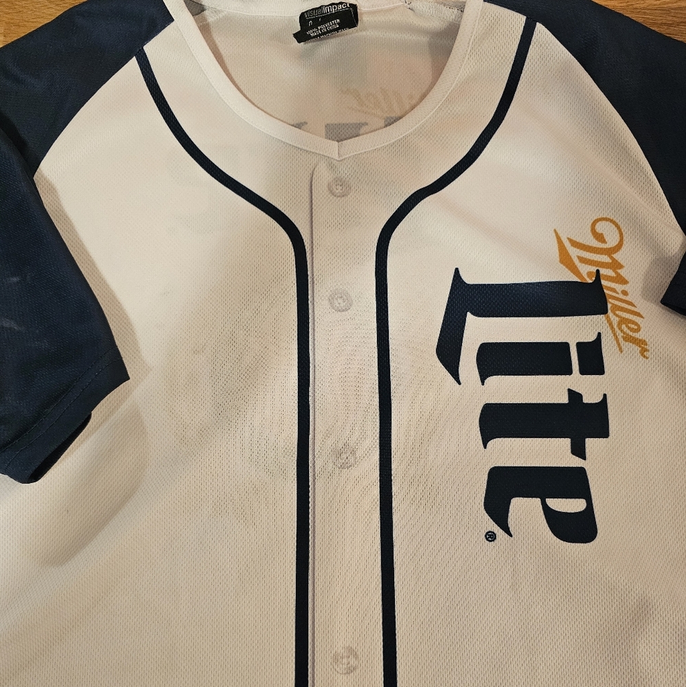 Miller Lite baseball jersey